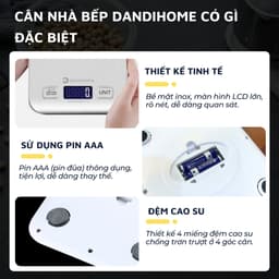 Thumbnail Cân tiểu ly điện tử mini nhà bếp, cà phê DandiHome có độ chính xác cao 3