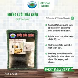 Thumbnail Miếng Lưới Rửa Chén Đa Năng Ohiama Net Scourer Chính Hãng, Chuyên Dụng Cho Nhà Hàng Quán Ăn, Tết 3