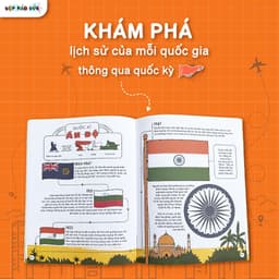 Thumbnail Sách cho bé - Cuốn Phấp Phới Cờ Bay cho bé 6 - 10 tuổi giúp con cập nhật kiến thức về các lá quốc kỳ trên thế giới 3