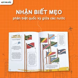 Thumbnail Sách cho bé - Cuốn Phấp Phới Cờ Bay cho bé 6 - 10 tuổi giúp con cập nhật kiến thức về các lá quốc kỳ trên thế giới 2