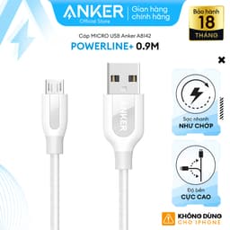 Thumbnail Cáp sạc ANKER PowerLine+ Micro USB dài 0.9m - A8142 2
