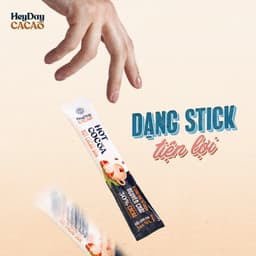 Thumbnail Bột Cacao Sữa Heyday - Đậm Vị Chân Thật Từ Cacao Nguyên Chất - Hộp Giấy 12 Gói x 20g 3