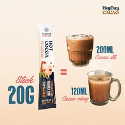 Thumbnail Bột Cacao Sữa Heyday - Đậm Vị Chân Thật Từ Cacao Nguyên Chất - Hộp Giấy 12 Gói x 20g 4