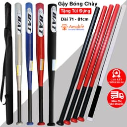 Thumbnail Gậy Bóng Chày Dài 71cm  - 81cm Bằng Thép Cứng Chọn Màu - Tặng Túi Đựng Gậy Bóng Chày Chuyên Dụng Chính Hãng Amalife 1