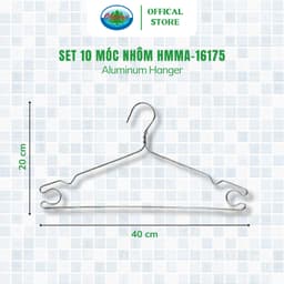 Thumbnail Set 30 Móc Nhôm Treo Quần Áo Ohiama Aluminum Hanger HMMA-16175 - Mắc Phơi Đồ Đa Năng Chính Hãng 3