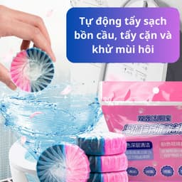 Thumbnail Combo 5 bịch 50 viên Tẩy Bồn Cầu Huy Tưởng Khử Mùi, Ngăn Khuẩn, Sạch Sáng khối lương 300gg 4