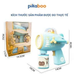 Thumbnail Đồ chơi tạo bong bóng Pikaboo ra nhiều bong bóng sắc màu đẹp mắt chất liệu cao cấp an toàn 3