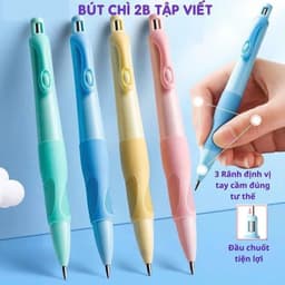 Thumbnail Bút Chì Cá Heo Tập Viết - Bút Chì Bấm 2B Giúp Bé Cầm Bút Đúng Tư Thế Viết Lâu Không Đau, Không Mỏi Tay 2