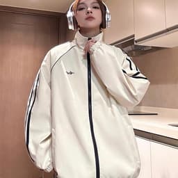 Thumbnail Áo Khoác Gió ANCHO NAD Unisex Áo Khoác Dù From Rộng Chống Nước Nam Nữ Cổ Đứng Thu Đông AG 6 2