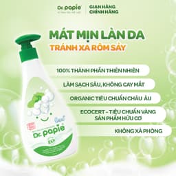 Thumbnail Sữa Tắm Thảo Dược Dr Papie Giúp Giảm Mẩn Ngứa Và Rôm Sảy, Hỗ Trợ Làm Sạch, Mát Da Bé - 300ml 4