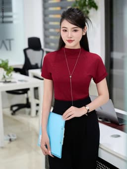 Thumbnail Áo Thun 𝐂𝐂𝐇𝐀𝐓 Kiểu Bổ Lưng Sau Dáng Ôm Chất Vải Mềm Mịn Co Giãn 4 chiều 23TNC2004OT 1