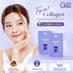 Thumbnail Combo 2 Hộp bột uống Collagen Gilaa Cao Cấp Kết Hợp Saffron (120 gói x 2g) 3