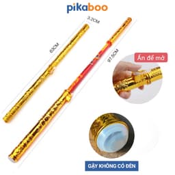 Thumbnail Gậy tôn ngộ không Pikaboo, có nút bấm phóng dài thu ngắn giống gậy như ý, hai đầu bo tròn an toàn 3