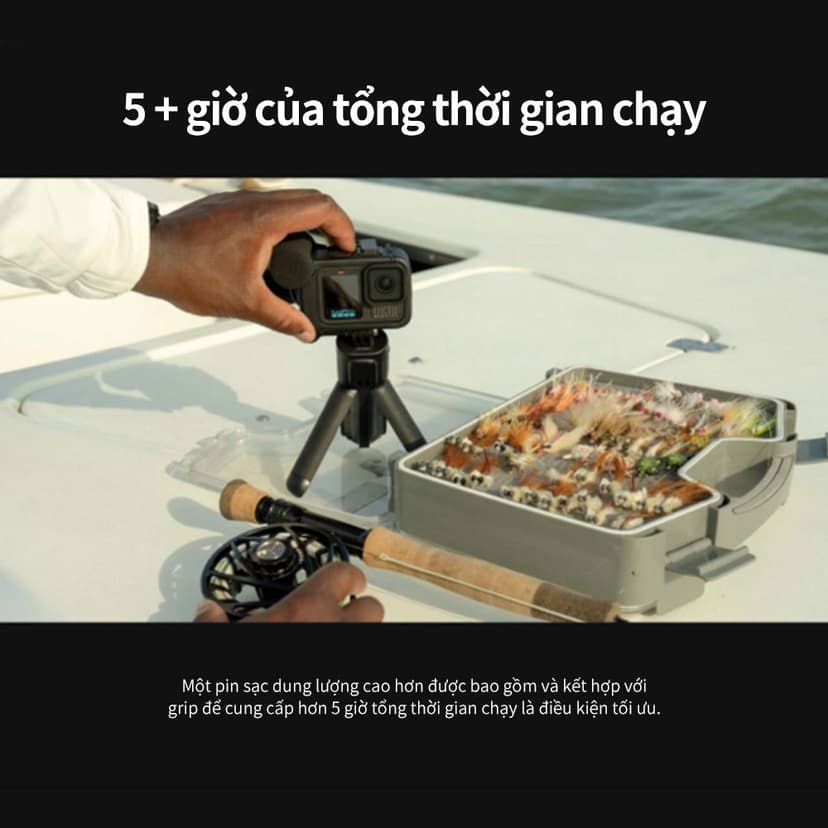 Ảnh GoPro HERO13 Black + Accessories Bundle Camera hành động chống nước, Video 5.3K, HyperSmooth 6.0 4