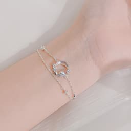 Thumbnail Lắc tay bạc CDE Star Moonstone Bracelet Silver CDE2257 3