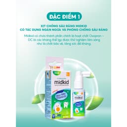 Thumbnail 2 hộp Xịt chống sâu răng Midkid vị NHO và TÁO chính hãng cho bé từ 1 tuổi, vị ngọt thơm nuốt an toàn 2
