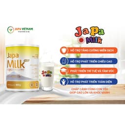 Thumbnail Thùng 12 hộp sữa Japa Milk giúp bé tăng cân , miễn dịch khỏe tăng sức đề kháng chính hãng Japa Kids 1