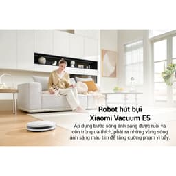 Thumbnail Robot Hút Bụi Lau Sàn Xiaomi Vacuum E5 - Lực Hút Mạnh 2000Pa - Phiên Bản Quốc Tế, Điều Khiển Qua App 2