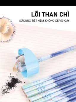Thumbnail Bút chì cho bé 1989KIDS hộp combo 12 chiếc HB dành cho học sinh tiểu học,bút chì tập viết cho trẻ em,viết chì cho bé 4