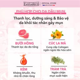 Thumbnail Gel chấm giảm mụn cấp tốc SOS Spot Treatment chiết xuất Bưởi hồng Evoluderm 15ml 2