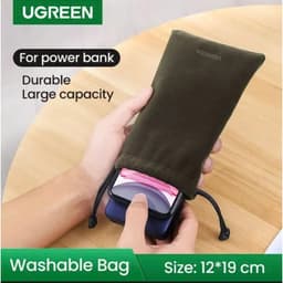 Thumbnail Túi dây dút Mini để điện thoại, củ sạc Jisulife x Ugreen 15108 | Đựng đa dạng thiết bị | Bền bỉ 3