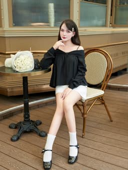 Thumbnail Áo Dây Trễ Vai Tay Dài Thanh Lịch - EDINI - A1602 2