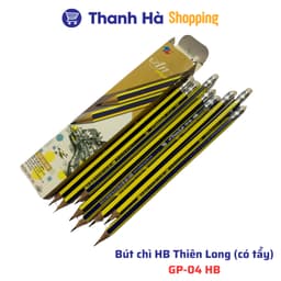 Thumbnail Bút chì 2B, HB có tẩy, không tẩy, chì kim Thiên Long, Deli, Baoke 1