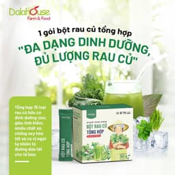 Thumbnail Bột rau củ tổng hợp 15 loại rau hữu cơ Dalahouse 150gr công nghệ sấy lạnh đạt chuẩn châu âu 1
