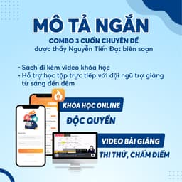 Thumbnail 2K8: Combo 3 Cuốn Sách Chuyên Đề Môn Toán 11 - Biên Soạn bởi thầy Nguyễn Tiến Đạt 1