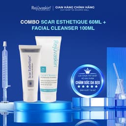 Thumbnail Combo chăm sóc da Rejuvaskin xoá Sẹo Thâm/ Sẹo Rỗ/ Sẹo Lõm Scar Esthetique 60ml và sữa rửa mặt loại bỏ bụi mịn 100ml 1