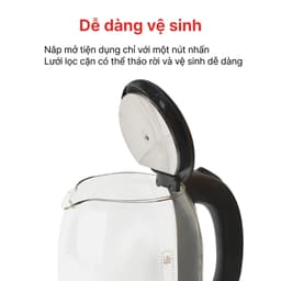 Thumbnail ẤM SIÊU TỐC THỦY TINH 1.8L HAPPYCOOK, HEK-183G 3