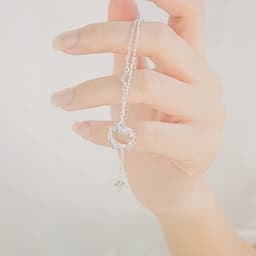 Thumbnail Lắc tay bạc CDE Star Moonstone Bracelet Silver CDE2257 1