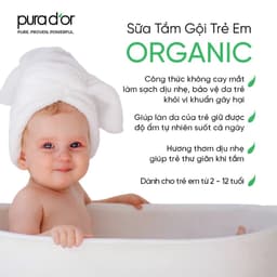 Thumbnail Sữa tắm gội hữu cơ dưỡng ẩm dịu nhẹ dành cho bé - Pura D'or Kids All-in-one Gentle Cleanser 473ml 1