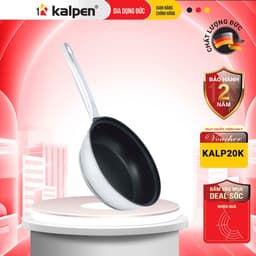 Thumbnail Chảo Chống Dính INOX 304 Cao Cấp 5 Lớp Size 16-18-20-22cm Gliter Hàng Chính Hãng KALPEN-GIA DỤNG ĐỨC 1