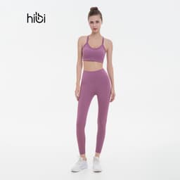 Thumbnail Set Đồ Tập Yoga Gym Hibi Sports H180 Kiểu 2 Dây Ba Lỗ Cổ Tim, Kèm Mút Ngực 4