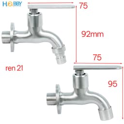 Thumbnail Vòi xả hồ cấp nước máy giặt xả rửa sàn inox 304 Hobby home decor VIN2 2