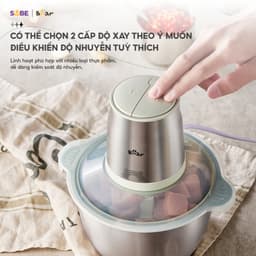 Thumbnail Máy Xay Thịt Bear Máy Xay Thịt Đa Năng Cối Xay Thịt Máy Xay Nhanh Xay Nhuyễn Thịt Cá Xay Mạnh Mẽ 4 Lưỡi Dao CH-4H03F 2