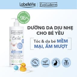 Thumbnail Gel tắm gội làm sạch dưỡng ẩm toàn thân cho em bé Chính hãng Evoluderm 500ml (9135) 1