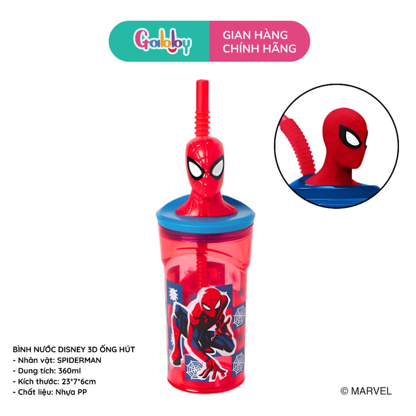 Ảnh Bình Uống Nước Siêu Dễ Thương Hình Nhân Vật Marvel/ Disney Đáng Yêu Cho Bé 2
