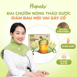 Thumbnail Máy Massage Cổ Vai Gáy Từ Thảo Dược Hapaku, Giảm Đau Vai Gáy, Lưu Thông Khí Huyết, Thư Giãn Ngủ Ngon 1