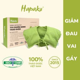 Thumbnail Túi Chườm Nóng Thảo Dược Giảm Đau Vai Gáy Cổ Hapaku, Giảm Căng Cứng Cơ, Lưu Thông Khí Huyết 1