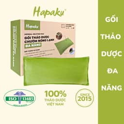 Thumbnail Gối Thảo Dược Chườm Nóng Giảm Nhức Mỏi Lưng, Cổ Vai Gáy Hapaku, Thư Giãn Toàn Thân 1