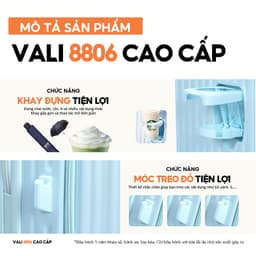 Thumbnail Vali Bamozo 8806 Cao Cấp Size 20/24 Nhựa PC Nguyên Khối, Ngăn Đựng Laptop 3