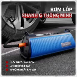 Thumbnail Bơm lốp kích bình ô tô 4 trong 1 Medicar 12000mAh. Tích hợp sạc dự phòng và đèn pin chiếu sáng 3