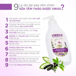 Thumbnail Sữa tắm thảo dược Oriss hương nước hoa chăm sóc da mịn màng dưỡng ẩm da 300ml 2