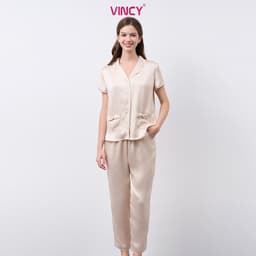 Thumbnail Bộ Đồ Satin Dài Nữ Vincy BSD034W11 2