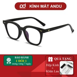 Thumbnail Gọng kính cận thời trang nam nữ ANDU dáng vuông chữ V chống tia UV chất liệu nhựa TR cao cấp - 614 1