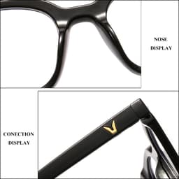 Thumbnail Gọng kính cận thời trang nam nữ ANDU dáng vuông chữ V chống tia UV chất liệu nhựa TR cao cấp - 614 4