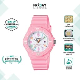 Thumbnail Đồng Hồ Casio Nữ LRW-200H-4B2VDF Mặt Tròn Dây Cao Su Chính Hãng 1