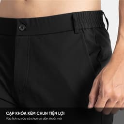 Thumbnail Quần Ống Suông Nam Mẫu Cạp Cúc Premium,Vải Gió Thể Thao Co Giãn Cực Tốt,Thoải Mái Vận Động GDC03 4